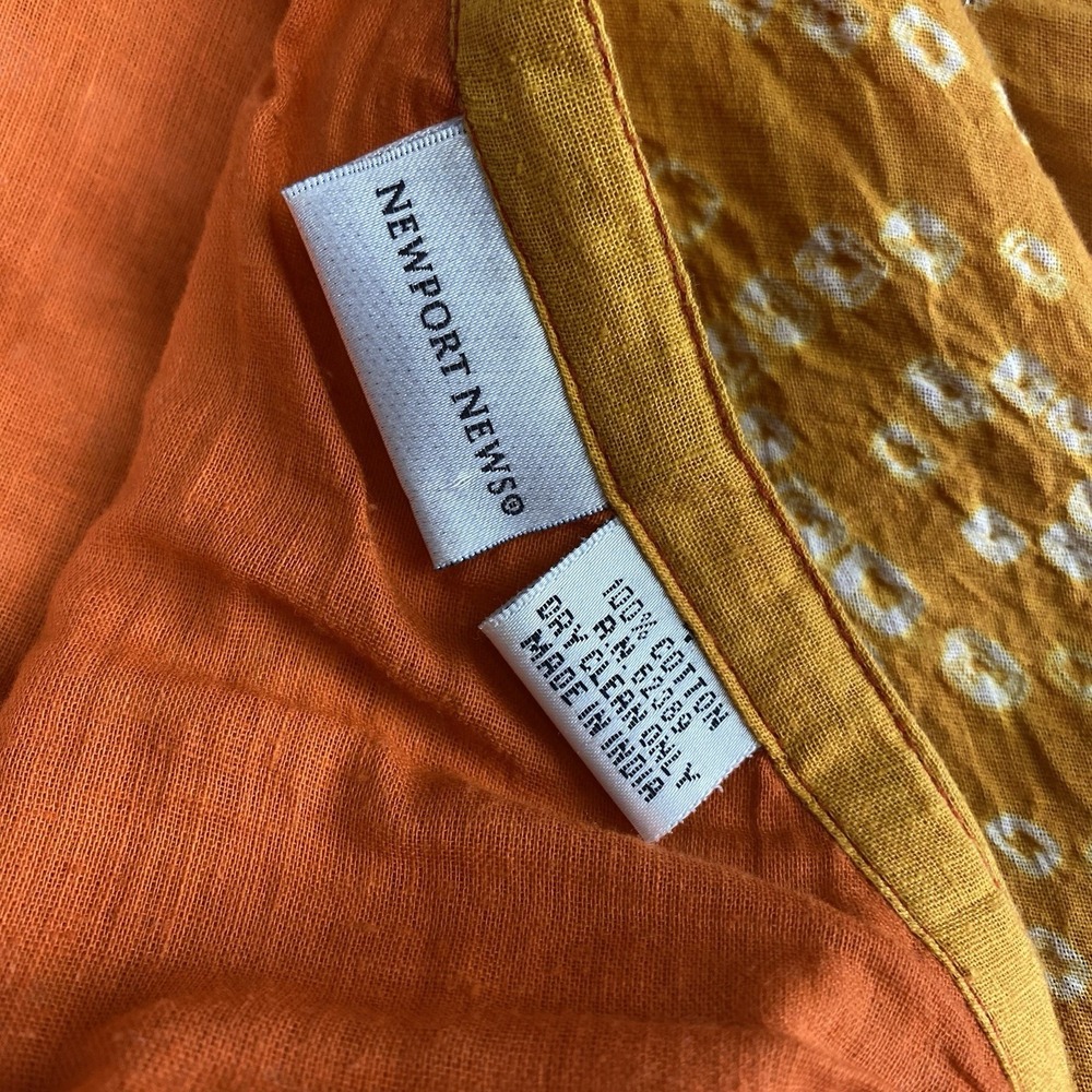 Vtg Y2K Skirt Womens Sz S Brown Orange Embellished Maxi Full Gypsy Boho Sequins - Picture 7 of 11